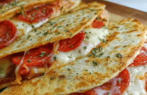 Pepperoni Pizza Quesadillas