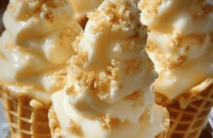 Banana Pudding Cheesecake Cones