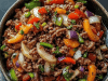 Mediterranean Ground Beef Stir Fry