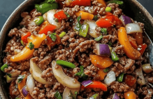 Mediterranean Ground Beef Stir Fry