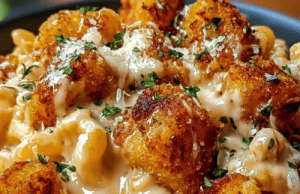 Creamy Honey Pepper Chicken Mac and Cheese